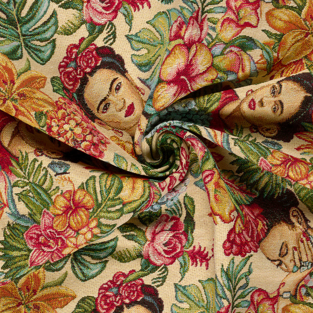 Gobelin stof Beige jacquard 