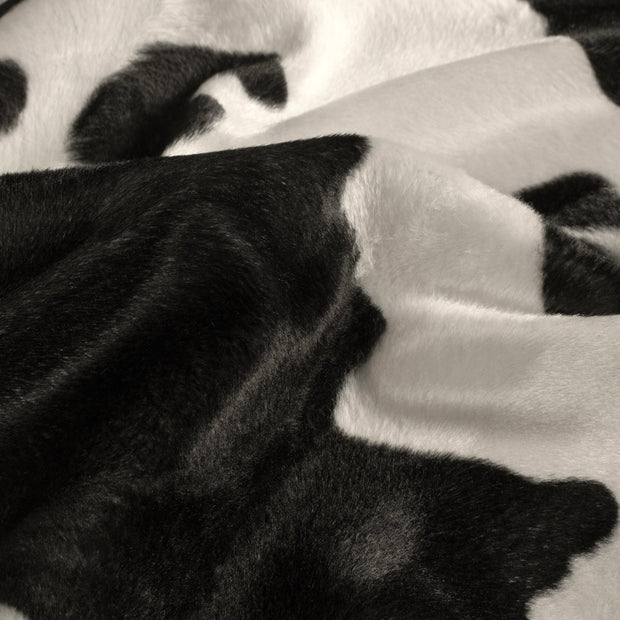 Velours fabric Cows Off White