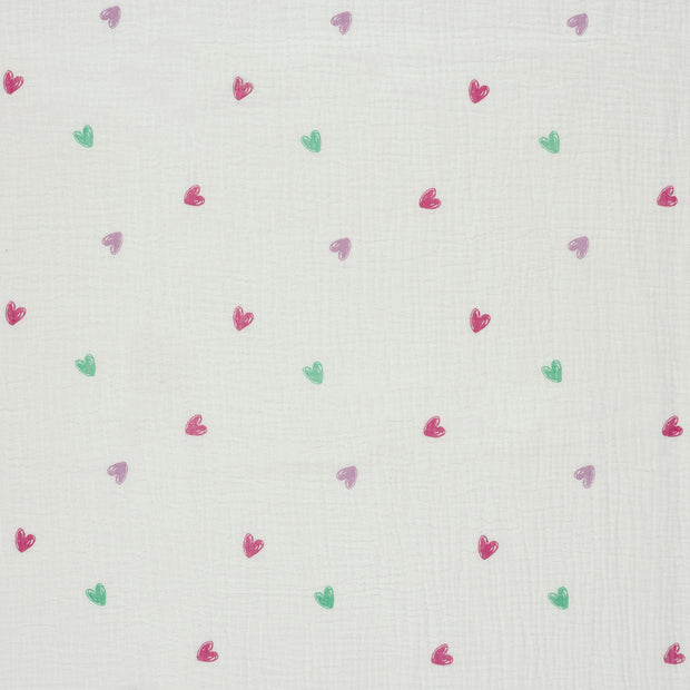 Double gaze tissu Blanc cassé mat 