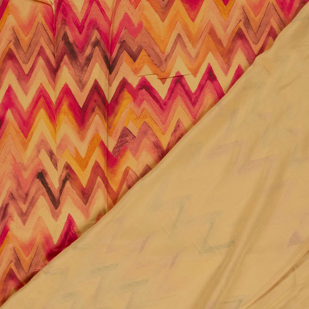 Viscose Satin fabric Abstract digital printed 