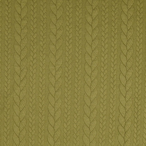 Jacquard tissu Unicolore Vert Olive