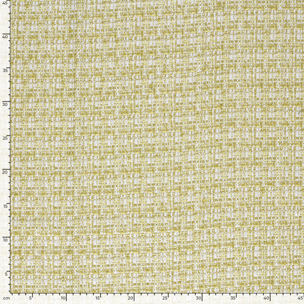 Bouclé fabric Checks Lime Green
