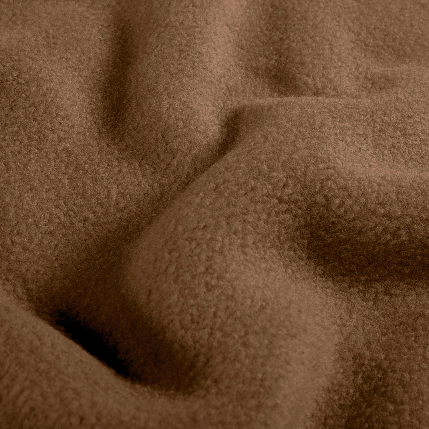 Polar Fleece Stoff Uni Braun | Stoff Großhandel