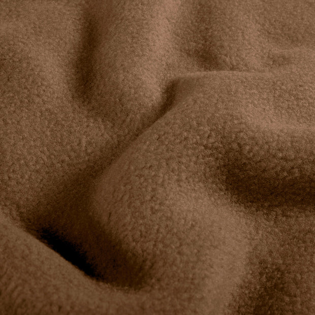 Polar Fleece fabric Unicolour Brown