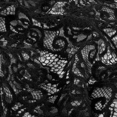 Chenille Unicolour Black