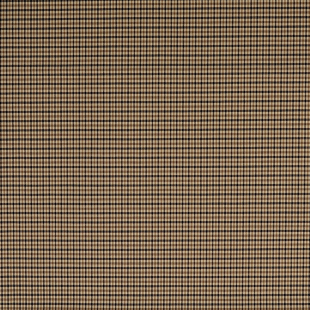 Bengalina tela Cuadros Beis