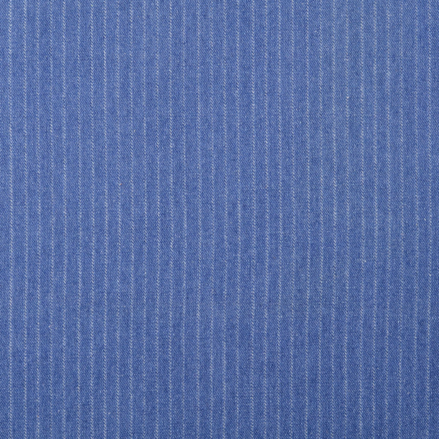 Denim fabric Stripes Indigo