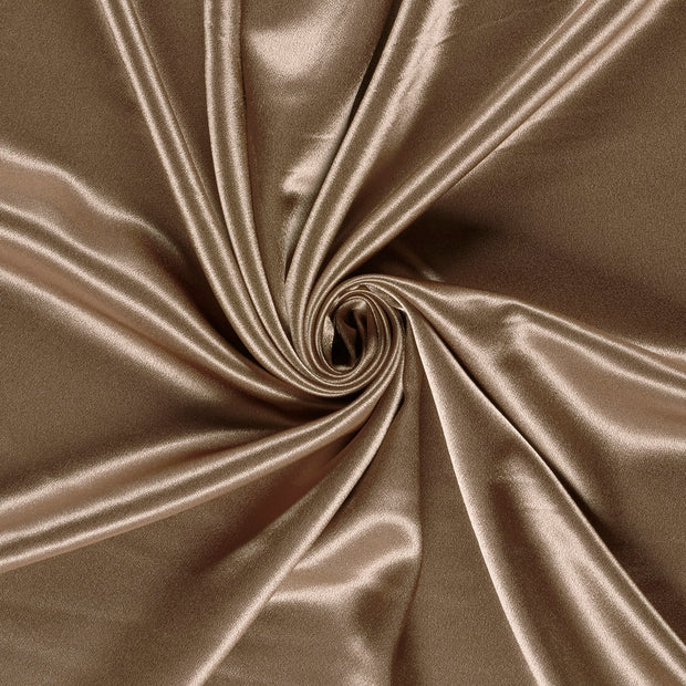 Satin Velvet fabrik Taupe Grau gefärbt 