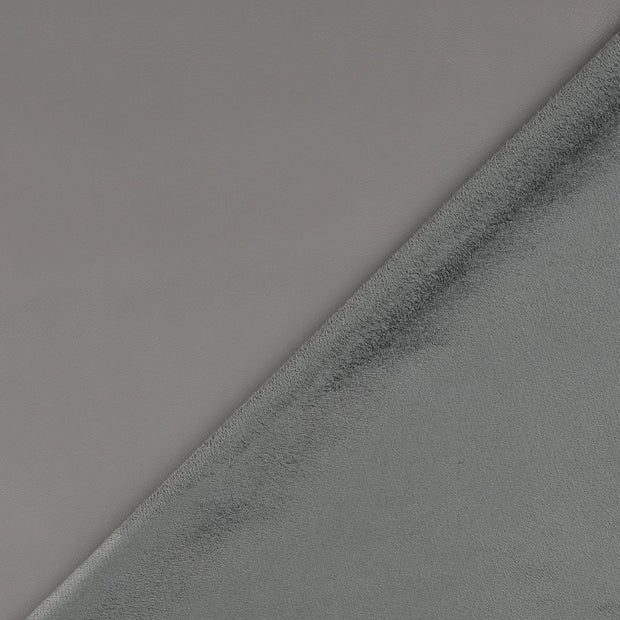 Leather fabric Grey 