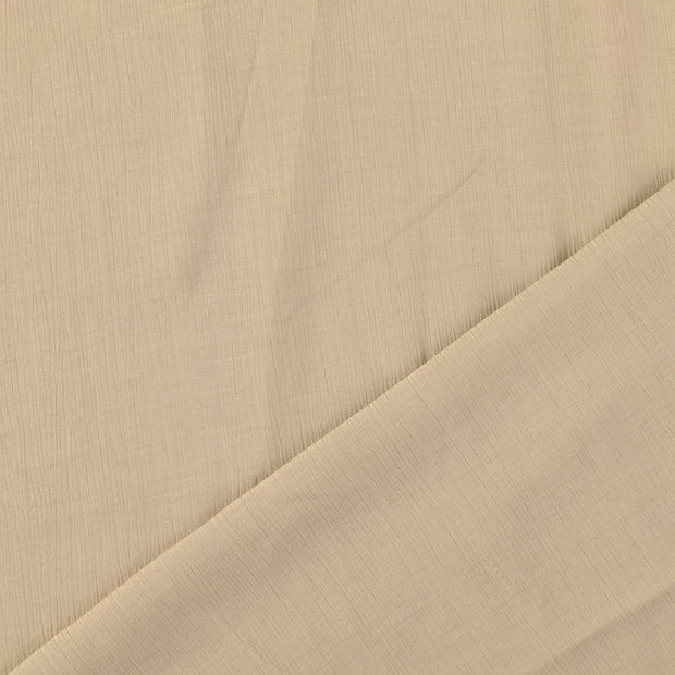 Viscose Poplin stof Beige crushed 