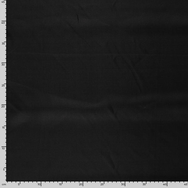 Satin tissu Unicolore Noir