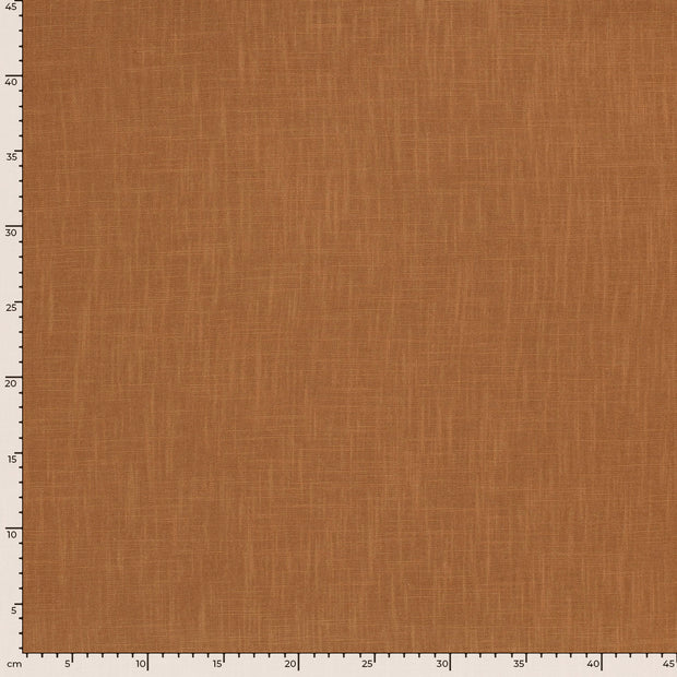 Lino tela Unicolor Camel