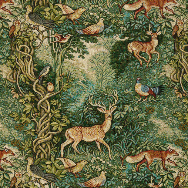 Gobelin stof Donker groen 