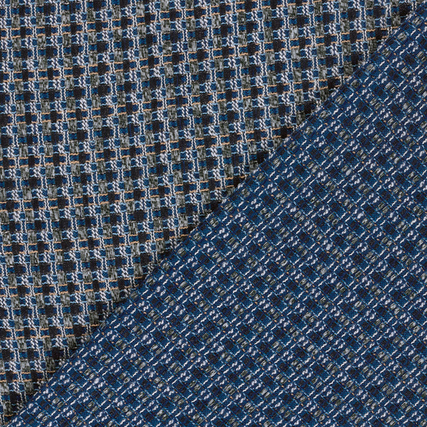 Bouclé fabric Checks yarn dyed 