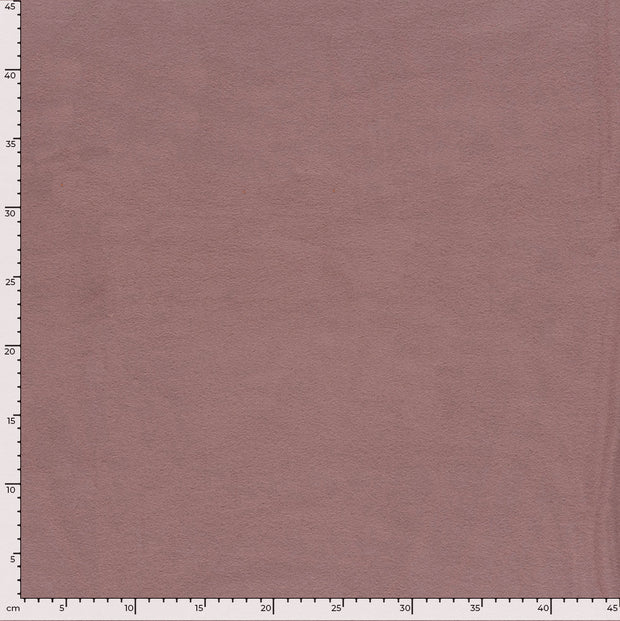 Cotton Fleece fabric Unicolour Mauve