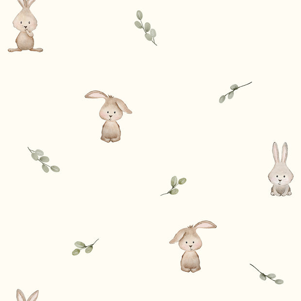 Katoen Jersey GOTS stof Hazen Gebroken wit