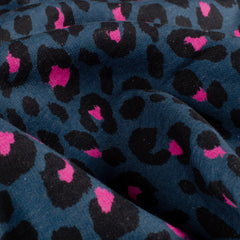 Sweat digital bedruckt Leoparden Marine
