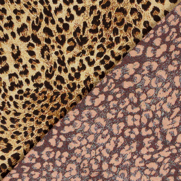 Gobelin stof Luipaarden jacquard 