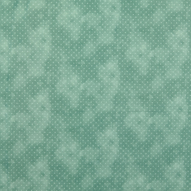 Cotton Poplin fabric Geometric pattern Mint