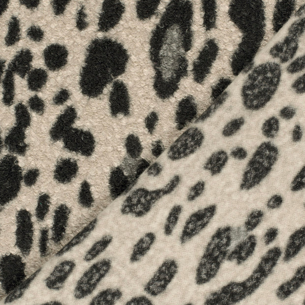 Bouclé tissu animaux imprimé 