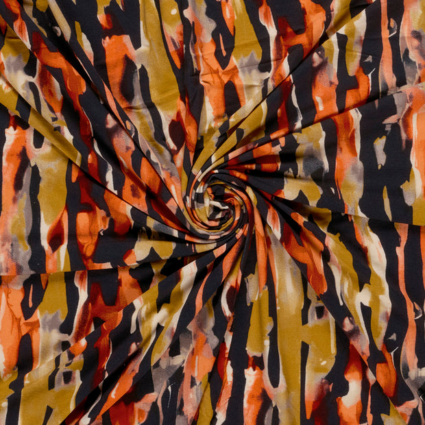 Viscose Vortex Jerséis tela Ladrillo estampado 