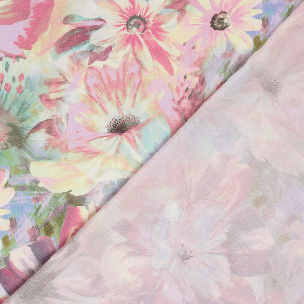  fabric Flowers digital printed 