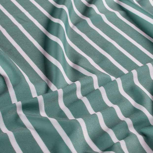 Swimwear Jersey UPF50 Recycled tela Rayas Azul acero