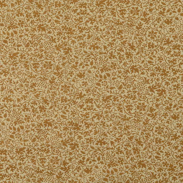 Katoen Poplin stof Bladeren Beige