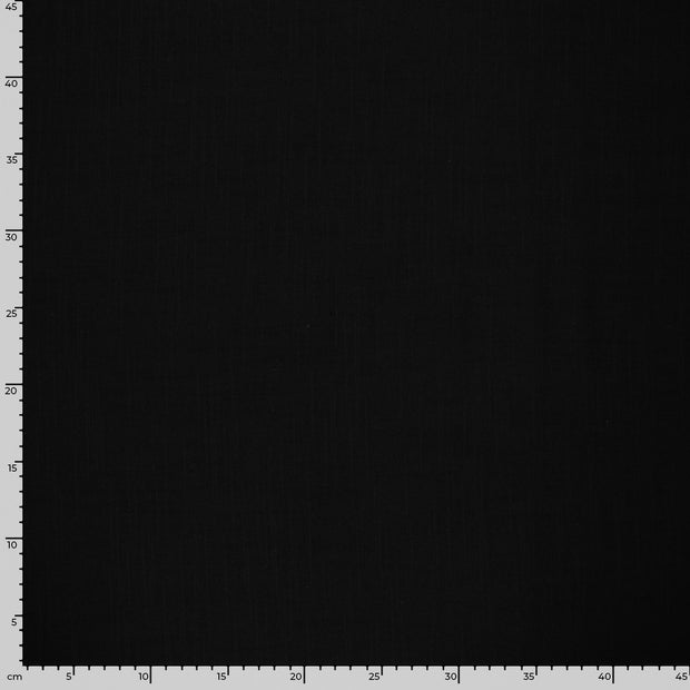 Linen Look fabric Unicolour Black