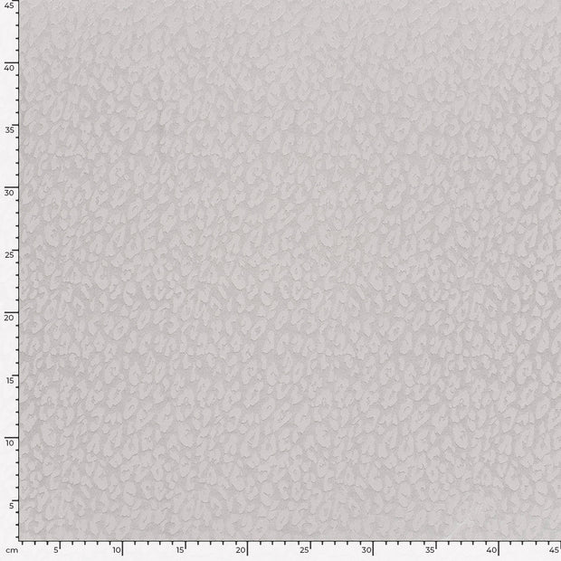 Satin Jacquard tissu Unicolore Gris clair