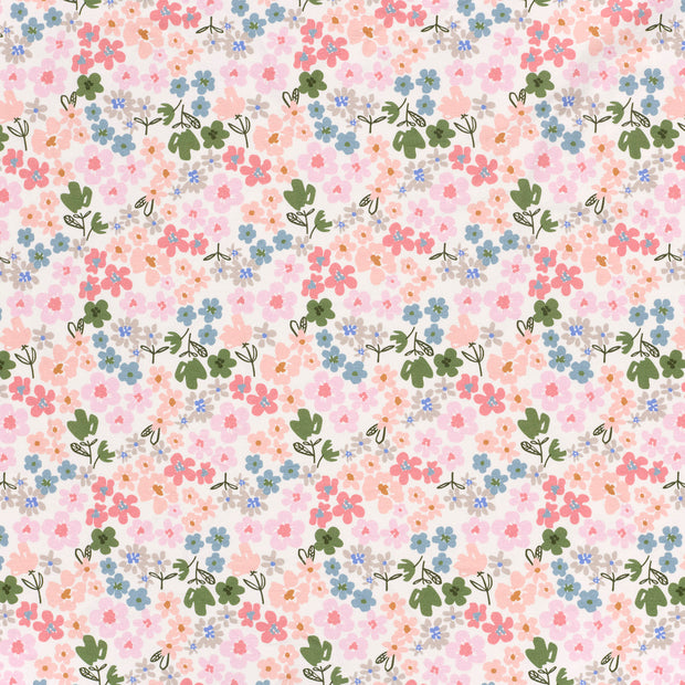 French Terry fabric Off White matte 