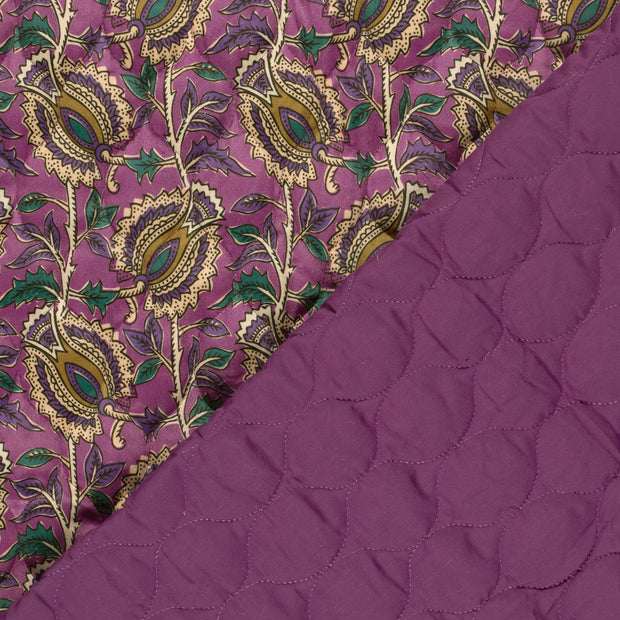 Velvet fabric Flowers printed 