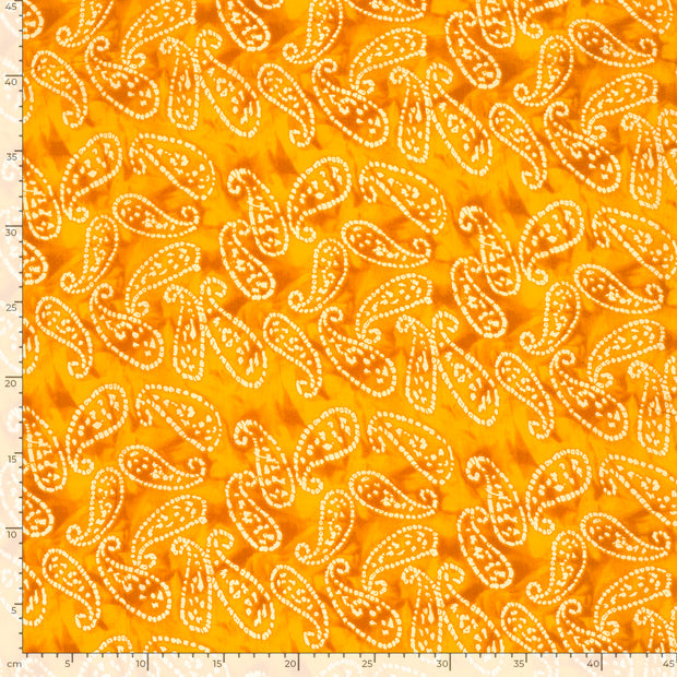 Voile tissu Abstrait Jaune