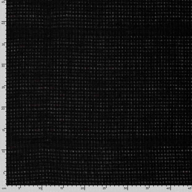 Jacquard stof Effen Zwart