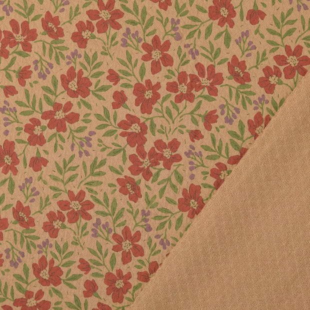 fabric Beige printed 