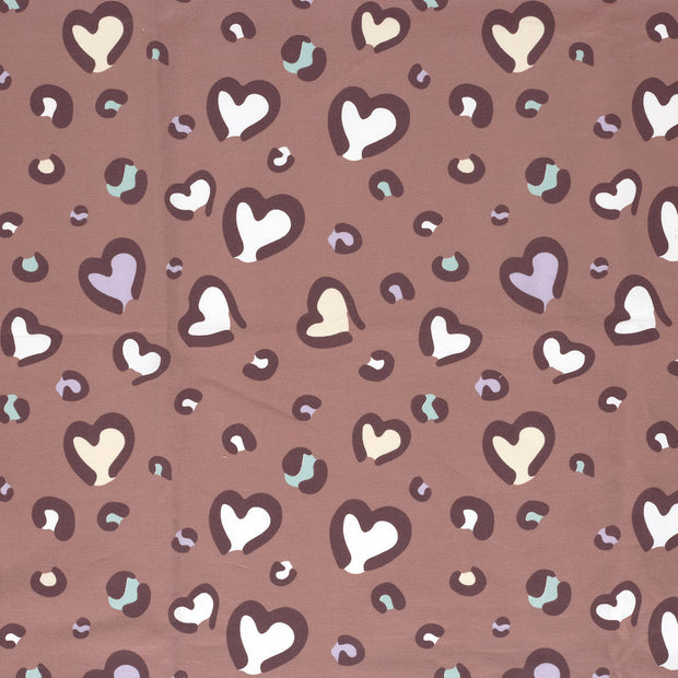 French Terry stof Mauve mat 