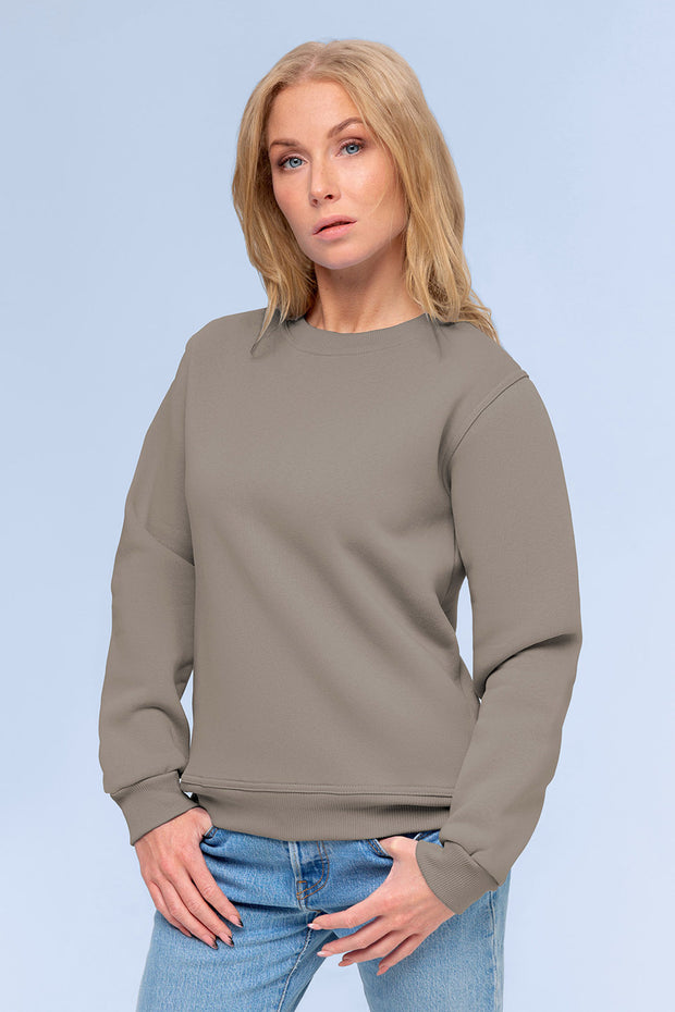 French Terry fabric Unicolour Grey