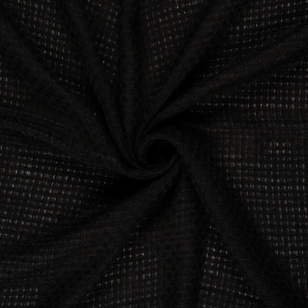 Jacquard stof Zwart 