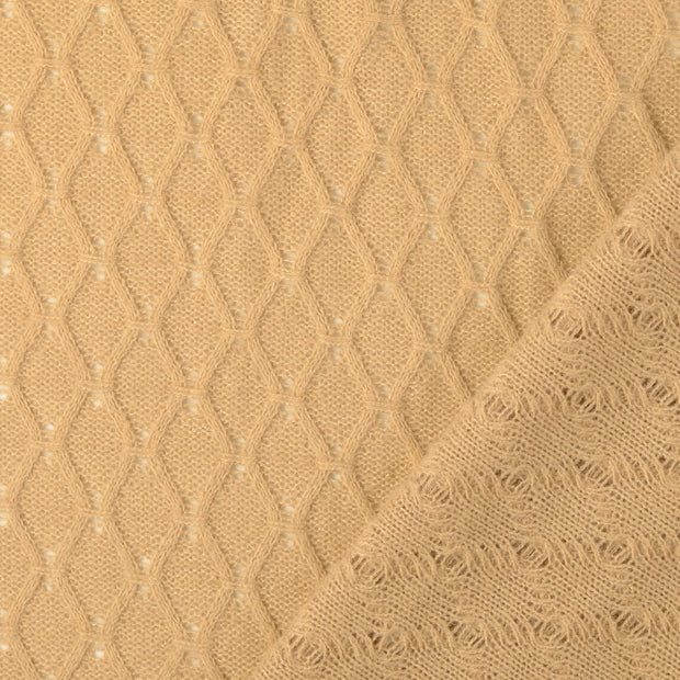 Woven Polyester fabric Beige yarn dyed 