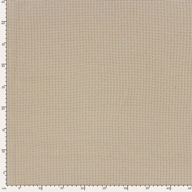 Heavy Knit fabrik Kabelstoff Ivory