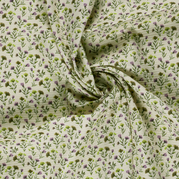 Waffle piqué fabric Mint 