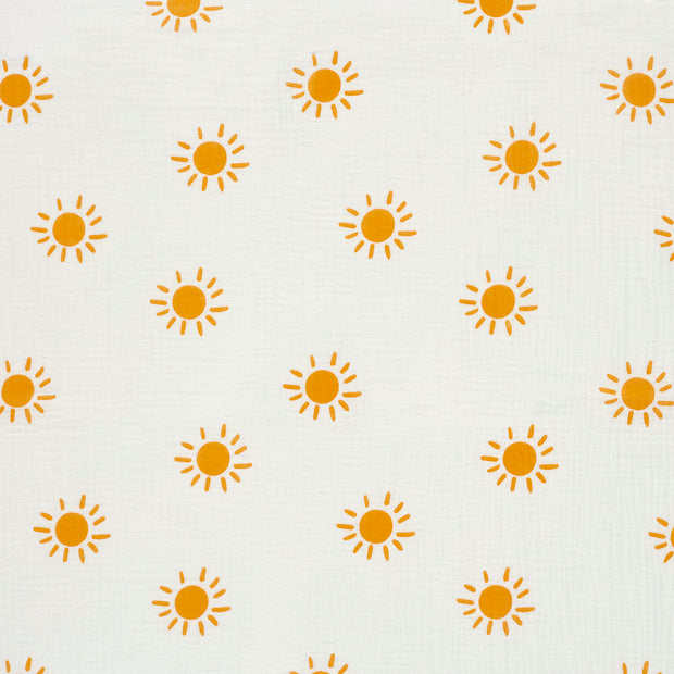Double gaze tissu Blanc cassé mat 