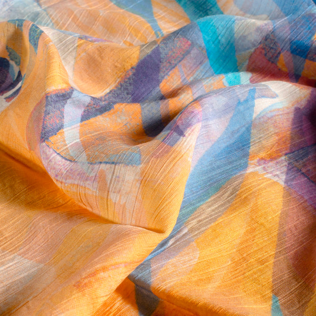  fabric Abstract Aqua