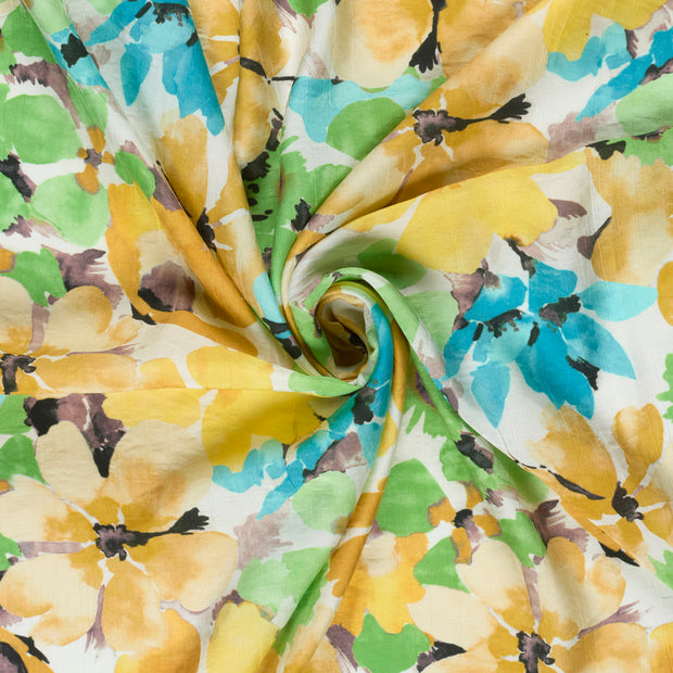  fabric Oker digital printed 