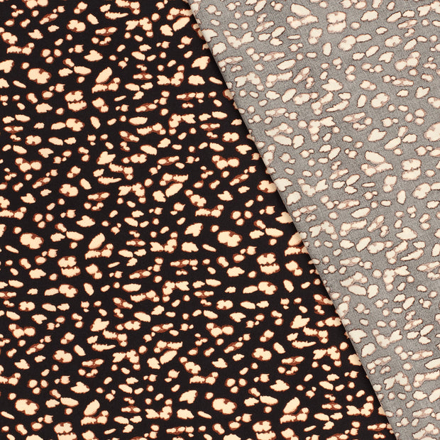 Popeline de Viscose tissu pois imprimé 