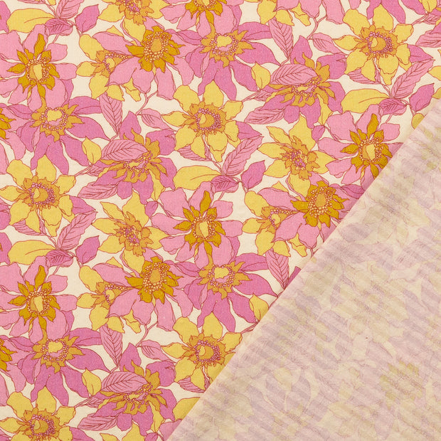 Seersucker tissu Orange 