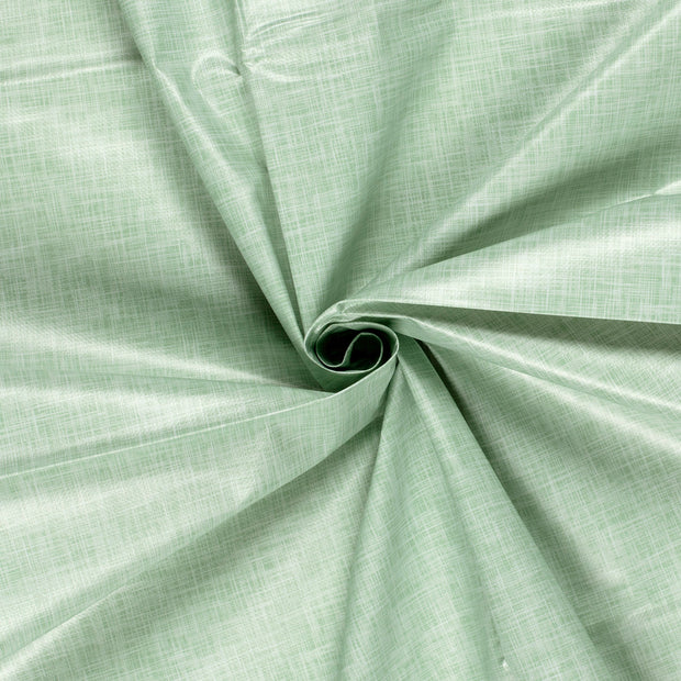 Coated Tablecloth fabric Dark Mint printed 