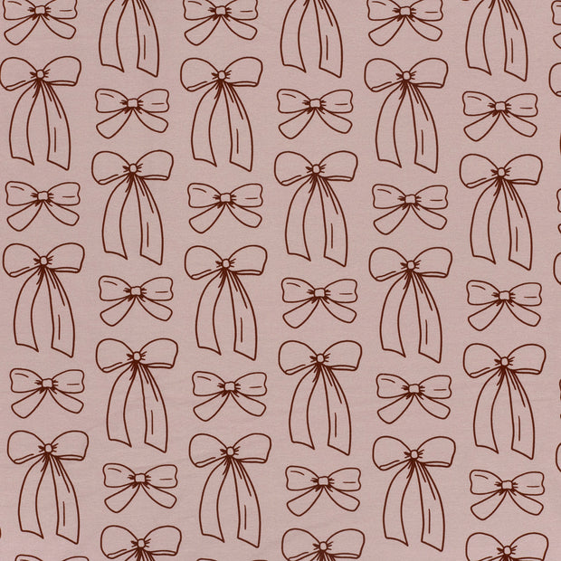 French Terry stof Roze mat 