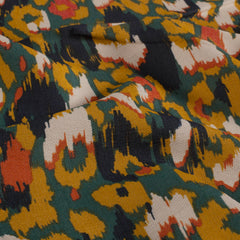 Viscose Nylon Ottoman estampado Abstracto Petróleo
