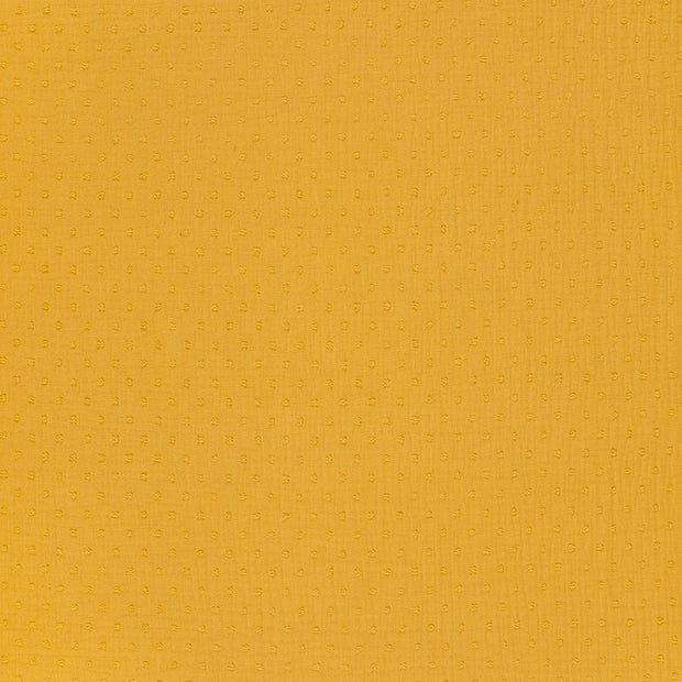 Muslin fabric Oker matte 
